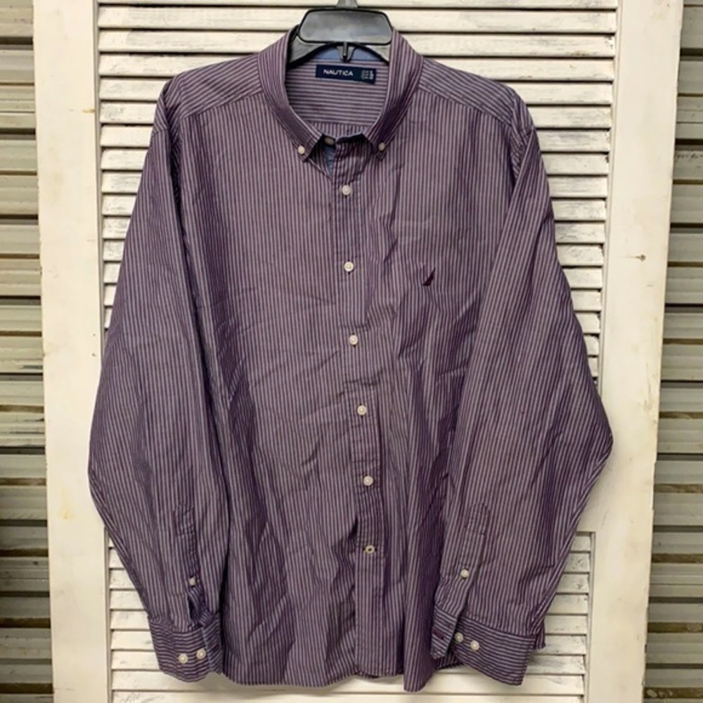 Nautica Men’s Button Down Dress Shirt XL